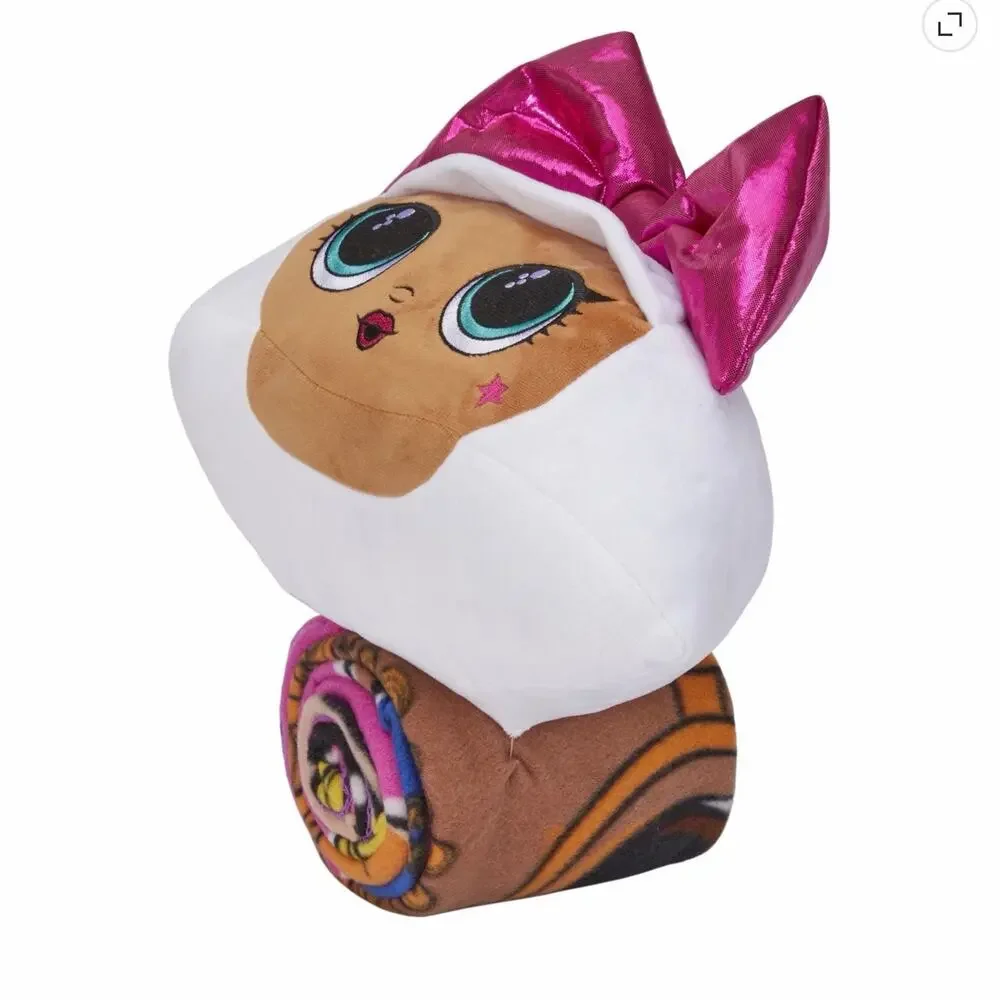LOL Surprise Fleece Throw Blanket and Diva Hugger Pillow Set